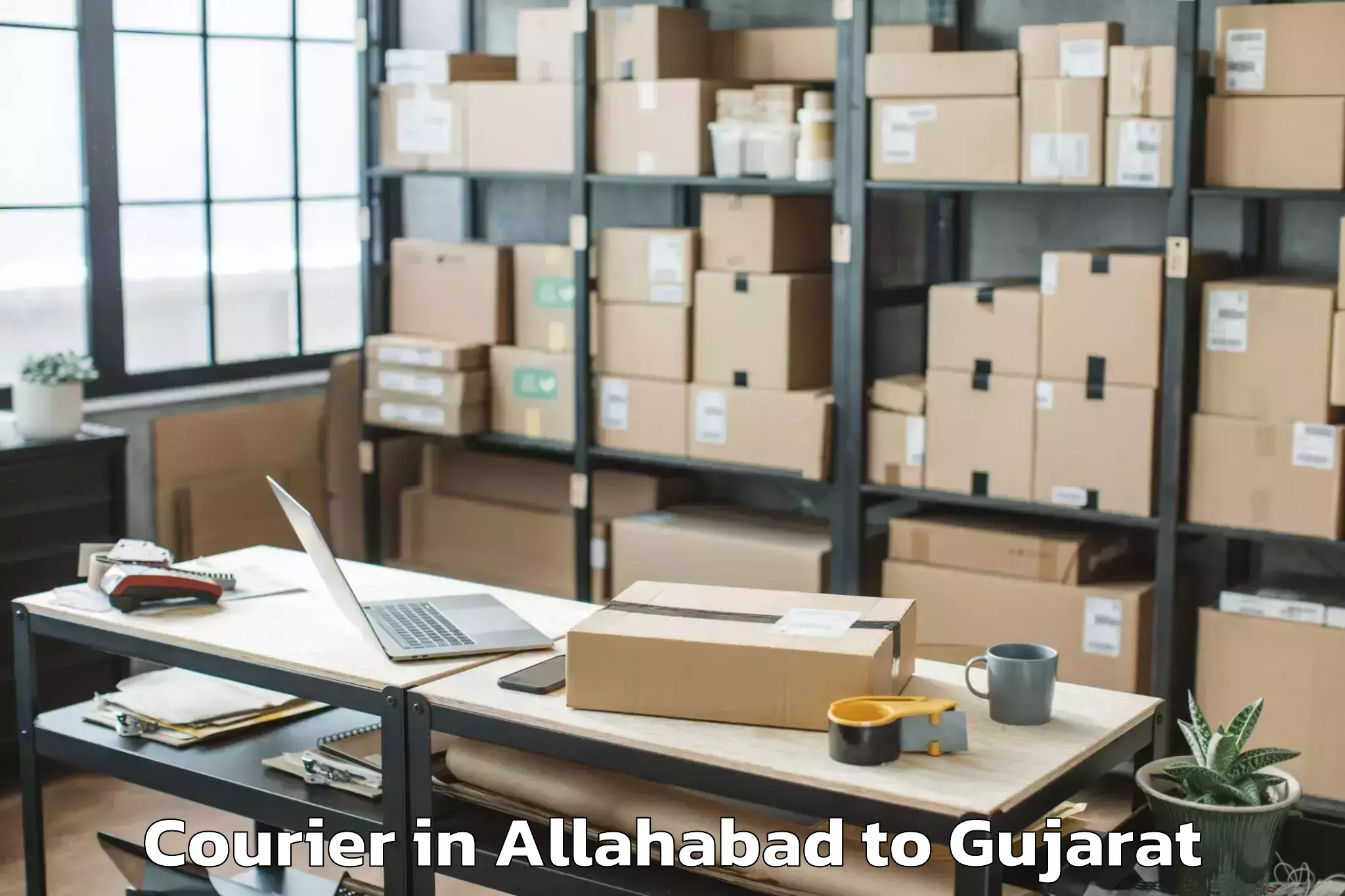 Hassle-Free Allahabad to Delvada Courier